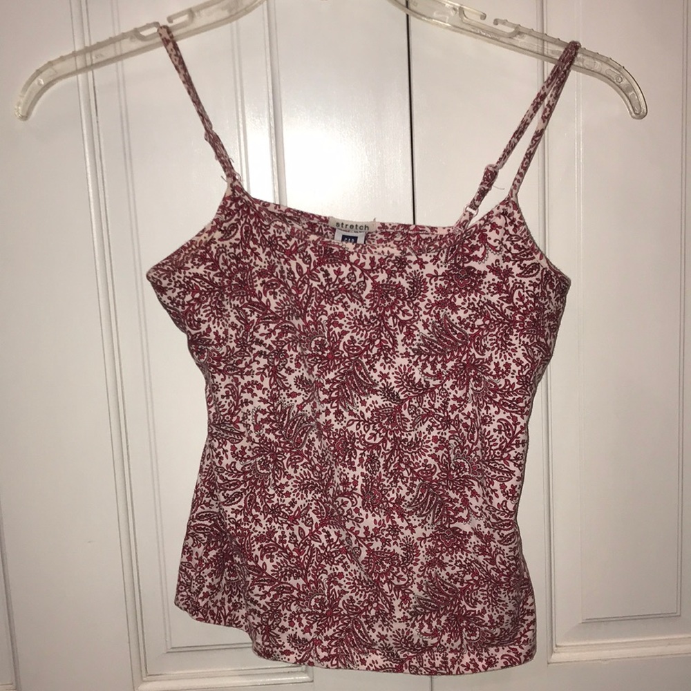 Floral camisole with built in bra